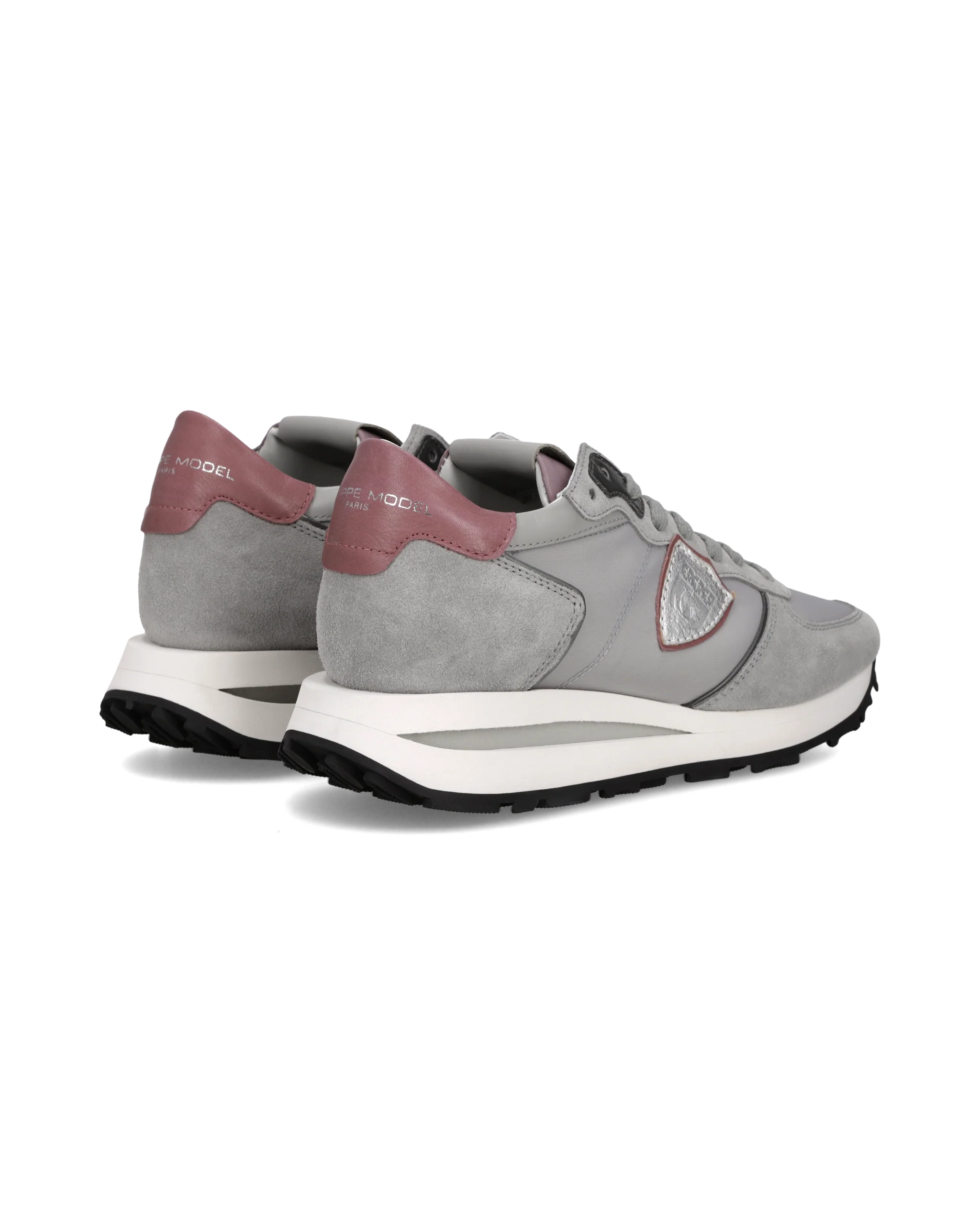 Sneakers Tropez Haute Running Women, Grey Burgundy - Image 3