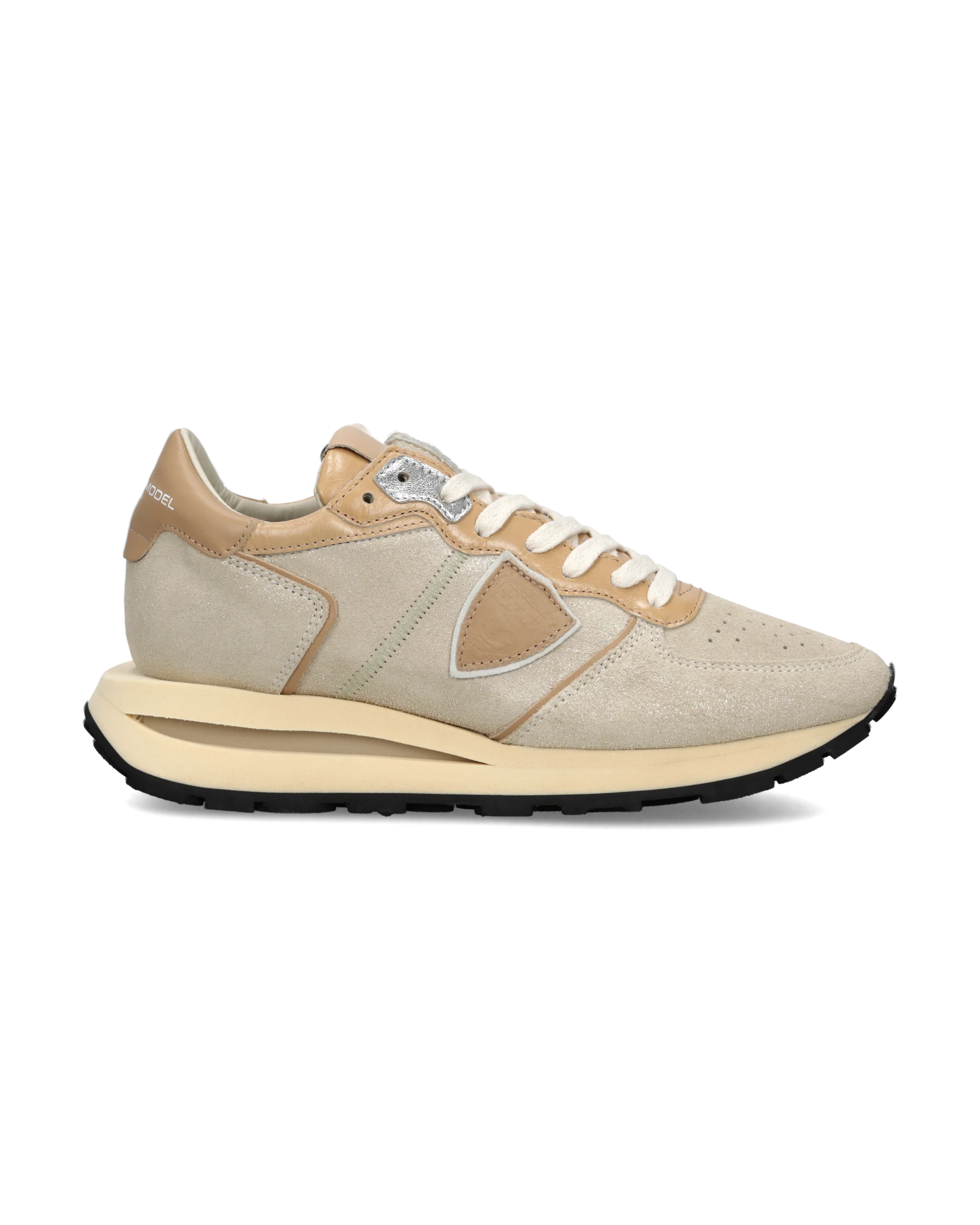 Sneakers Tropez Haute Women, Platinum Cognac