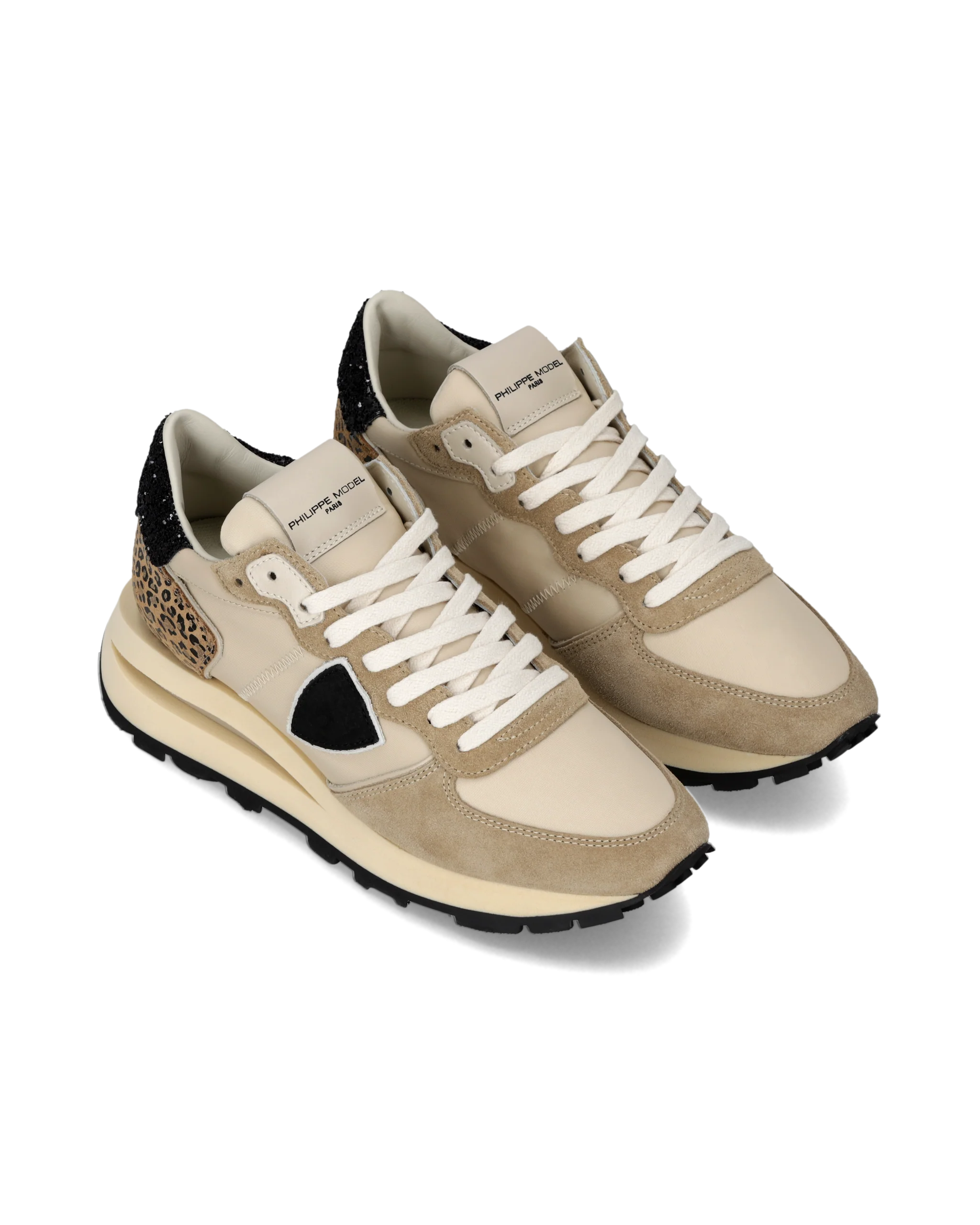 Sneakers Tropez Haute Women, Sand Black Animal-Print - Image 2