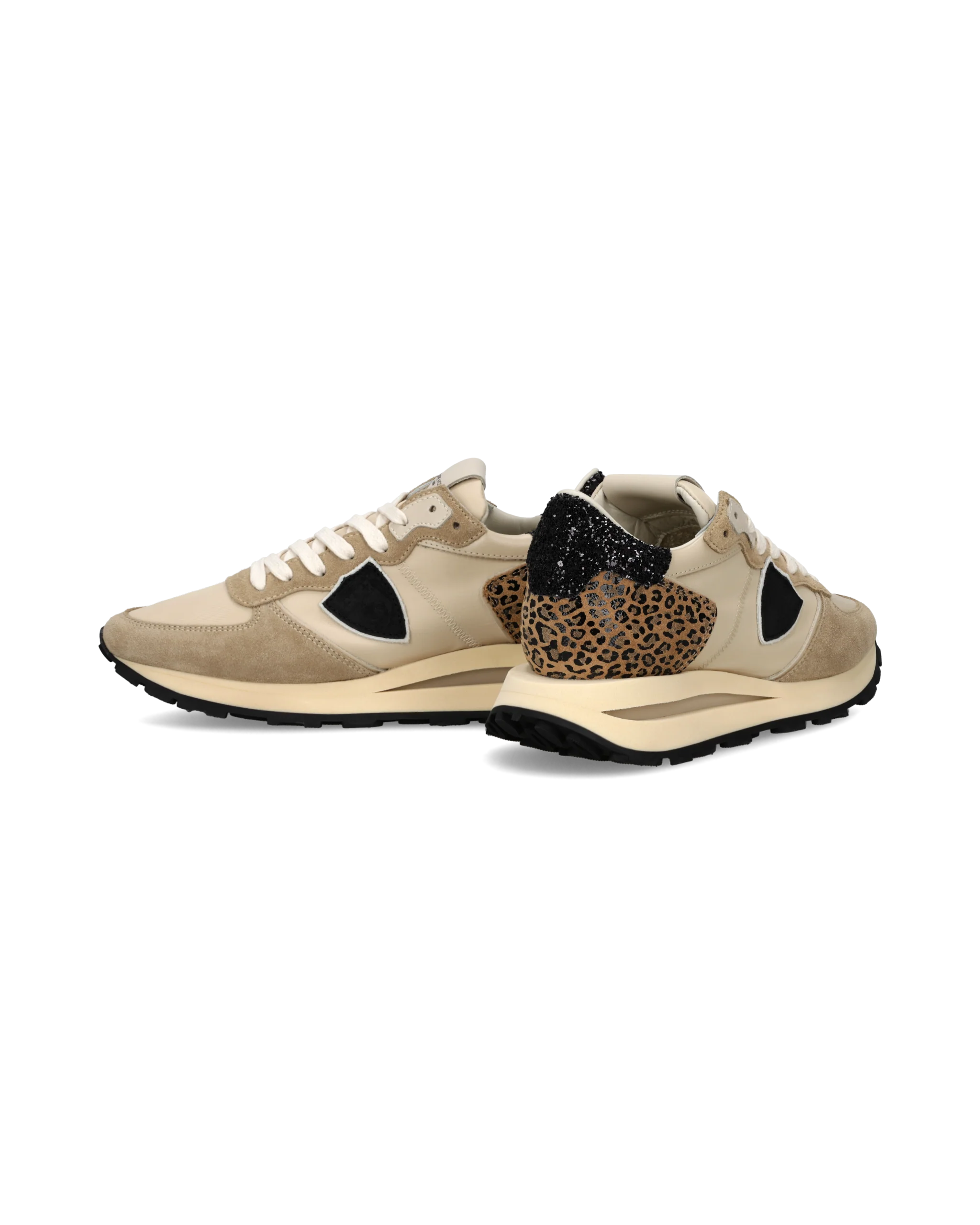 Sneakers Tropez Haute Women, Sand Black Animal-Print - Image 6