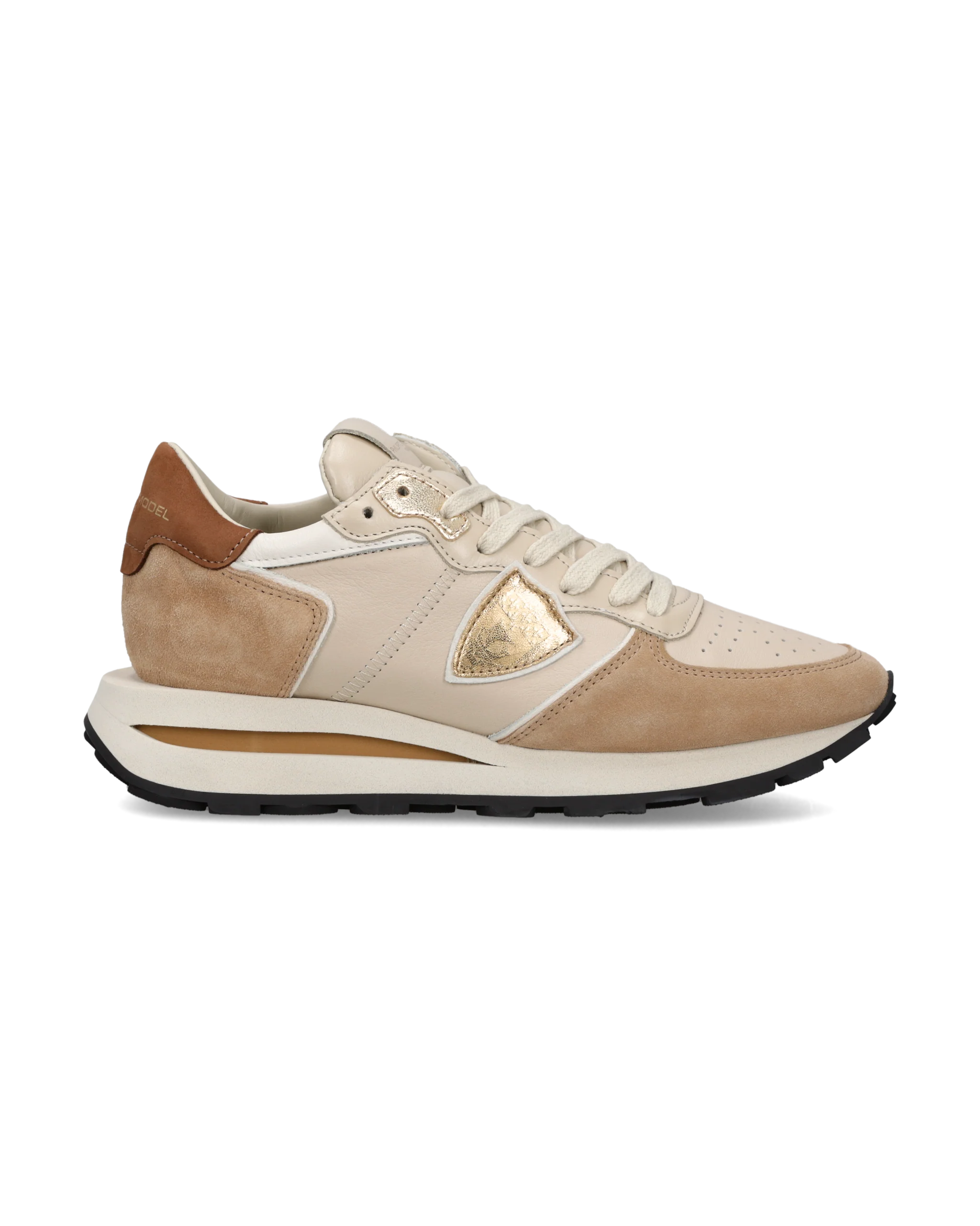 Sneakers Tropez Haute Women, Beige Sand Brown
