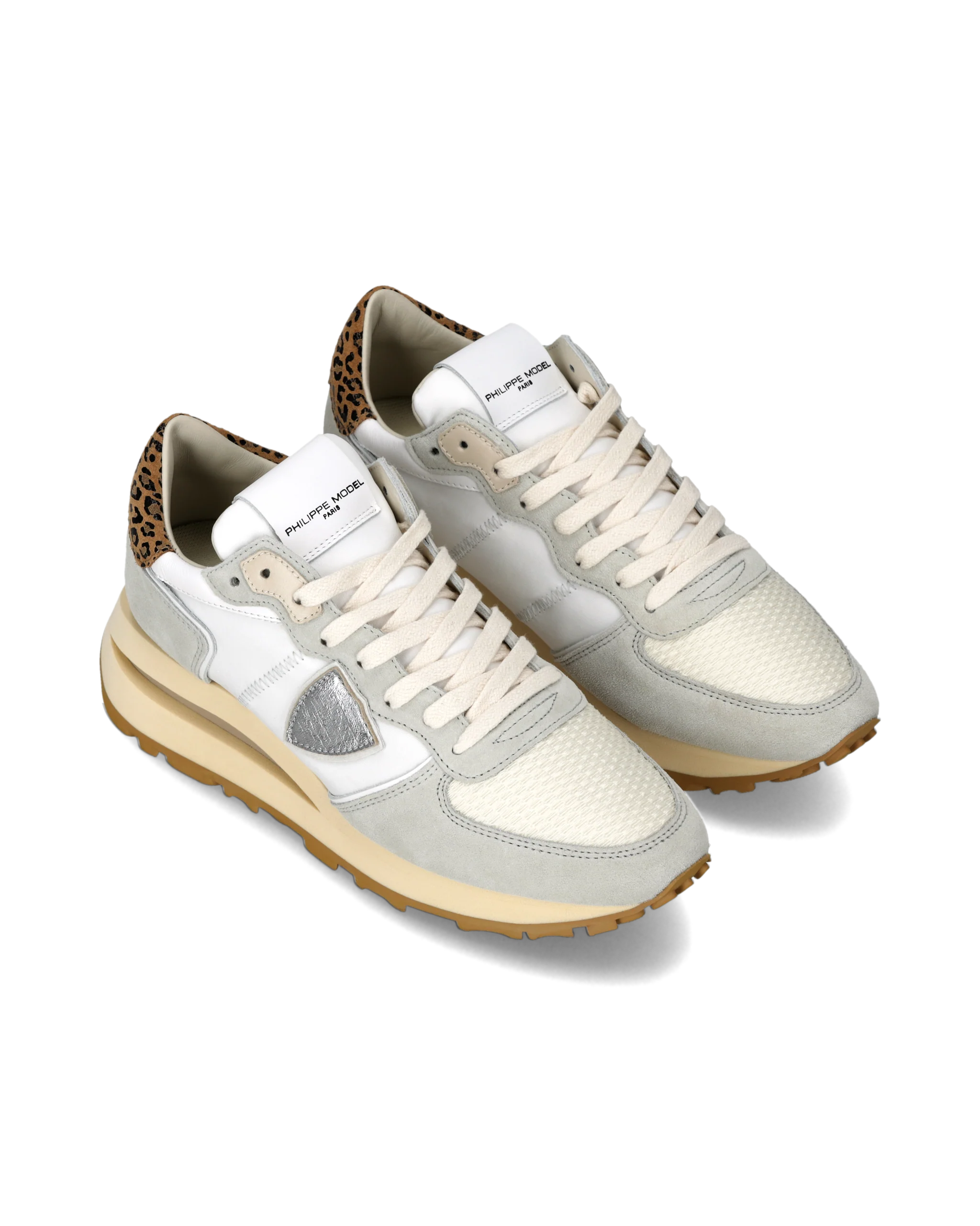 Sneakers Tropez Haute Women, White Beige - Image 2